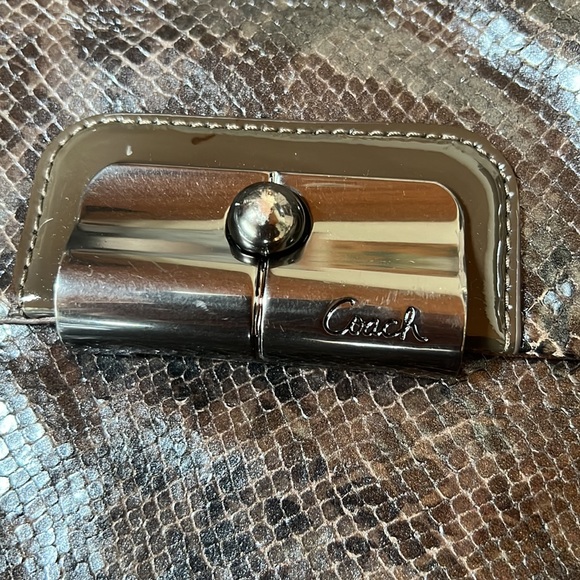 Coach Embossed Python Kristin Satchel #18307 - Picture 3 of 7